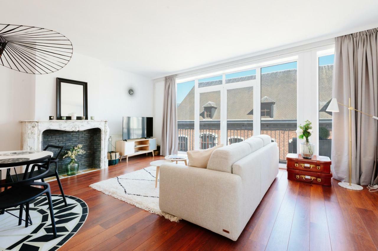 Luxury Apart' Mons City Center With Terrace Apartment Exterior photo